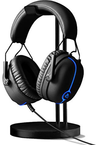 SaharaGaming Headset PS4/Xbox One/Mobile Phone/Computer/Mac - Pro V Over-Ear Headphone with Blue LED light