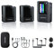 KIMAFUN Drahtlose Lavalier-Mikrofonsystem für 2 Personen, 2,4G Kabelloses Wireless Doppel Ansteckmikrofon für Kamera, DSLR, Smartphone, YouTube, Tiktok, Facebook Live-Stream, Vlog Video Record, G50-2