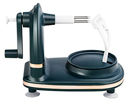 Sbucciatore automatico di mela Pelapatate elettrico Girevole Pratico Pelapatate lavabile Staccabile Pelapatate elettrico Pelapatate Sbucciatore di mela Corer con affettatrice di frutta