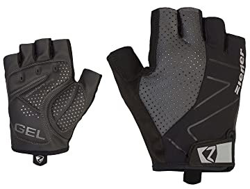 Ziener Herren Cedik Fahrrad-/Mountainbike-/Radsport-Handschuhe | Kurzfinger-atmungsaktiv/dämpfend, Black, 9