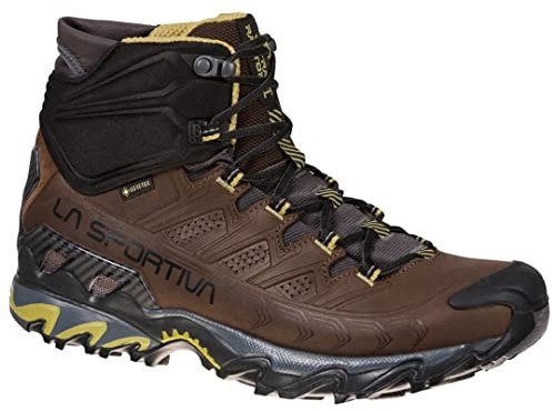 La Sportiva Ultra Raptor II Mid Leather Wide GTX, Stivali da Montagna Uomo, Cedar Cioccolato, 46.5 EU
