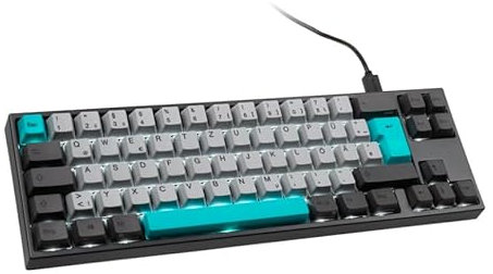 Ducky Miya Pro Moonlight TKL Gaming Tastatur für PC/Mac, MX-Red, Weiße LED - dunkelgrau