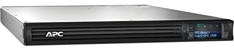 APC 1500VA Smart UPS with SmartConnect, 1U Rack Mount UPS, SMT1500RM1UC Sinewave Battery Backup, AVR, 120V, Line Interactive Uninterruptible Power Supply