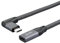 ZHIZAIHU 100W 5A Cable de Extensión Usb3.1 Tipo C Curvo 4K @ 60Hz 10Gbps Cable Extensor USB-C Gen 2 para Ordenador Portátil 20Cm