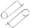 INCREWAY Sicherungsstift mit großem Schaft, M6 x 200, strapazierfähig, Drahtschloss, Sicherheits-Kupplungsstift, Stahlbrosche, Sicherheitsnadeln für Bauernhof, Rasen, Garten, Anhängerkupplung, 2 Stück