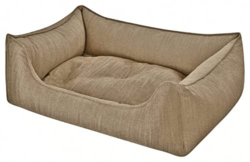 Hundebett Eco Dog Schlamm - abziehbar Bezug und Füllung waschbar gelenkschonend kuschelig robust Qualität Made in Germany - Größe L