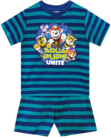 Paw Patrol T-Shirt and Shorts Set | Boys Clothes for Summer | Beach Shirt and Short Multicoloured 2-3 Years