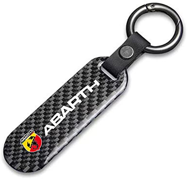 GALGAN Auto Männer und Frauen Schlüsselanhänger für FIAT Abarth 595 Abarth 500 Abarth 124 Spider Schlüsselring,14 * 3cm-A