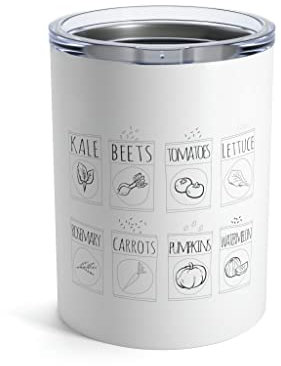 Teegarb Letter Blanket Grünkohlgarten Gartenarbeit Geschenk Shirt für Vegetarier | Vegane Kleidung Tumbler 10oz 10oz