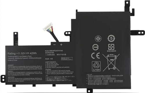 AKKEE 42Wh B31N1842 Laptop Akku für ASUS VivoBook S15 S531F S531FA S531FL X531FA X531FL X513EA X513EP X513EQ K531FA K531FL K513EA K513EQ V531FA V531FL V5050E