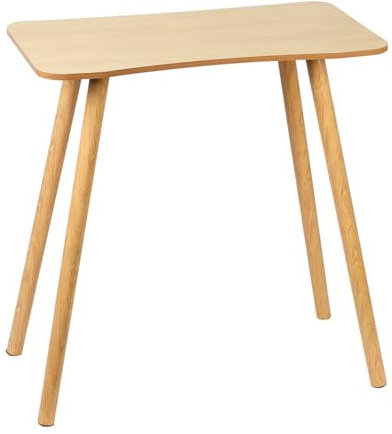 ohfruit Design ergonomico Piccolo tavolo da scrittura per studenti Tavolo da scrittura con gambe in legno massello Lavoro Studente Apprendimento Scrivania per Casa Ufficio Colore Legno