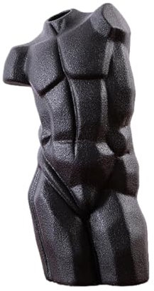 Maskuline Körpervase | männlicher Torso Vase | Mannequin Body Vase | Menschlicher Körper Keramik Blumenvase, dekorative minimalistische Keramik-Pflanzenvase für Zuhause und Gebrauch