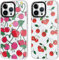 RUMDEY 2 Pack Cute Cherry for iPhone XR 6.1 Phone Case, Transparent TPU Aesthetic Design Clear Cases Soft Silicone Slim TPU Shockproof Protective Fundas for Women Girls(Red Cherry)