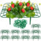 azttior 10+20 Stück Erdbeerreifer Erdbeerstützen mit Pflanzenclips - Schneckenschutz Hochbeet, Erdbeerrahmen Pflanzenstützen - Gartenzubehör für Erdbeerpflanzen - Schneckenschutzring, Schneckenzaun