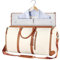 Reisetasche Kleidersack Faltbar - Kleidung Foldybag 2 in 1 Carry on Garment Duffle Bag - Wasserdichter Kleidertaschen Für Damen Und Herren - Umwandelbarer Handgepäck Anzugtasche Für Reise (Beige)