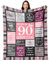 Yesbird 90 Geburtstag Frauen, 90 Geburtstag Deko, 90. Geburtstag Frauen, Geschenke zum 90 Geburtstag Frau, Geschenk 90. Geburtstag Frau Decke 200x150CM