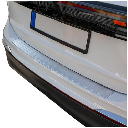 tuning-art BL1057 Ladekantenschutz mit Abkantung passend für VW Tiguan 3 Typ CT1 2024-, Farbe:Silber