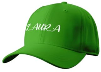 ZPUBLI+ Gorra de béisbol Personalizada con Nombre Bordado. Bordado Colores y Opciones de personalización. Gorras para niños y Adultos. (FR/ES, Letras, S, Adultos, Verde)