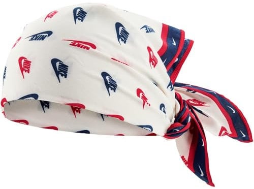 Nike Bandana Printed Cotton aus Polyester in der Farbe sail/University red/Obsidian, N.100.8669.123.OS