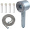 EnixwH Alcachofa de Ducha Con Manguera de 1,5m, Alcachofa de Ducha con Filtro, Alcachofa Ducha Alta PresióN, Shower Head Universal con Interfaz de 1/2 Pulgada, Alcachofa Ducha Ahorro Agua (Plateado)