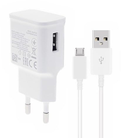 JZK Chargeur rapide micro USB pour téléphone 15 W - Câble de charge rapide adaptatif pour Samsung Galaxy S7 Edge S6 S4 S3, Note 5/4/2, Tab S/S2, bloc d'alimentation CA pour smartphone