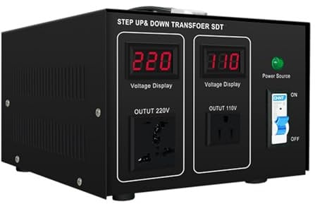 ZYT-DHRUCB 500W-3000W Voltage Converter, Step Up & Down Voltage Transformer Output 110V - 120V & 220V - 240V Voltage Converter,1000VA