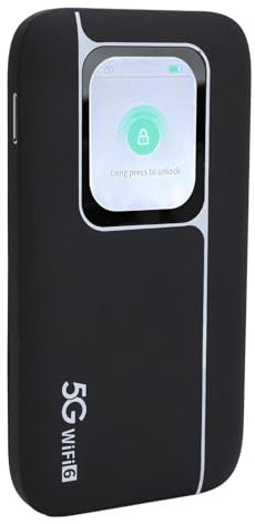 Tragbarer 5G-WLAN-Hotspot-Router für Reisen, Unterstützt 16 Geräte, Mit 2,01-Zoll-Bildschirm