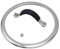 HEVSTIL 7 Inch Tempered Glass Lid Glass Lid with Silicone Stainless Steel Handle Pan Lid Glass Vented Skillet Cover for Frying Pan Lodge Cast Iron Skillet with Heat-resistant Silicone Handle
