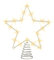 LED Weihnachtsbaum Spitze 27 cm warm weiß mit Timer - Silber - Beleuchteter Stern für den Christbaum Batterie betrieben - Baumspitze Tannenbaum Deko Bleuchtung Baumschmuck