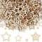300 Stück Holzsterne Streudeko, holzsterne zum basteln, streudeko weihnachten, holz sterne, sterne deko, sterne holz, Weihnachtsdeko DIY Basteln Party Deko Tischdeko 3 Größen（1/2/3）cm