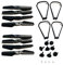 XEBRAD Faltbarer Quadcopter-Ersatzteilmotor, Propellerblätter, Schutz, Motoren, Getriebe, Zubehör-Set, for K9 Mini Drone Rc K9 Pro Bürstenlose Drohnenpropeller(White)