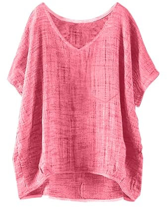 Vente Flash Printemps Tee Shirt Femme Elegant Chemisier Chic Et Élégant Hiver Tee-Shirt Long Top Manches Longues Chemise A Carreaux Rouge Tunique Mousseline Manche Courte Ete T De Couleur Coupe