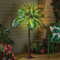 Coopers of Stortford - Solar Light-Up Palm Tree – 120 Warm White LEDs – Tropical Garden Décor with Ground Stakes – H120cm, 2m Cable