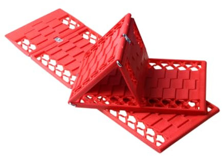 Zerodeko Auto Schneeplatten Faltbar rutschfeste Traktionsmatte Aus Kunststoff Reifenzubehör Für Schnee Schlamm Und Sand Autozubehör Für Winter Praktische Reifenhilfe