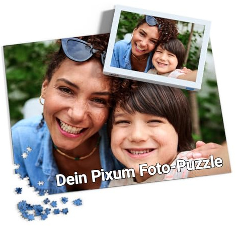 Pixum Fotopuzzle mit eigenem Foto, personalisiertes Geschenk, 1500 Teile | Selbst gestalten, hochwertige Druckqualität, Fotogeschenk für Erwachsene und Kinder