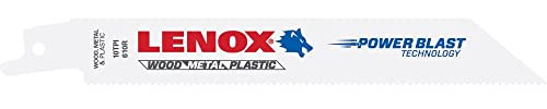 Lenox 20493B610R Reciprocating Saw Blade 10 Teeth, 0 V, White, Set of 25 Piece