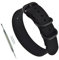 23mm Schwarz Nylon Uhrenarmband Militär Uhrband für Herren Damen Matte Schwarze Schnalle
