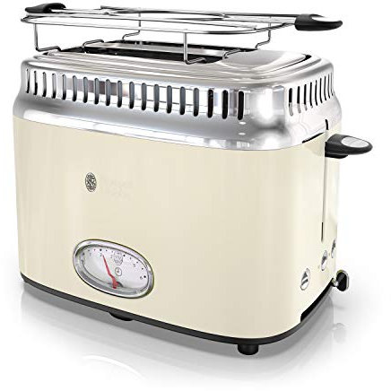 Russell Hobbs TR9150CRR Retro Style Toaster, 2-Slice, Cream