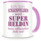 Samunshi® Ich bin Schauspielerin Tasse Beruf Geschenk Kaffeetasse Teetasse Kaffeepott Kaffeebecher Becher rosa
