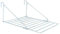 Bargains Hut 7m Folding Over The Door Clothes Utility Airer Caravan Motor Home Metal Laundry Dryer Rack Door Window Balcony White (1)
