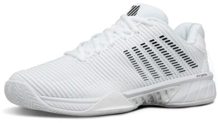 K-Swiss Women's Hypercourt Express 2 Tennis Shoe - Wide Width Pickleball Sneakers White/Black