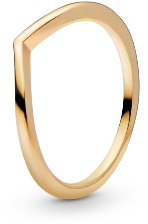 PANDORA Damenring Wishbone, vergoldet
