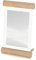 UMBRA Scroll 10 x 15 cm Bilderrahmen freistehend, Tischbilderrahmen für vertikale und horizontale Ausrichtung, Glas, Natur, 4X6