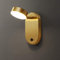 LANMOU Vintage LED Wandlampe Innen mit Schalter, 360° Drehbare Wandleuchte aus Messing LED 7W 3000K-4000K-6000K Flur Schlafzimmer Nachttischlampe Leseleuchte Wandmontage,D