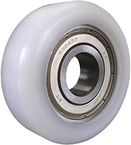 OuM Polyamid Rolle mit Kugellager Ø50mm / 20mm / 14,5mm (Weiß)