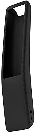 NSGJUYT Custodia per Telecomando per Samsung QLED Smart TV BN59-01312A 01312H 01312M Copertina in Silicone Antiurto (Color : Black Cover)