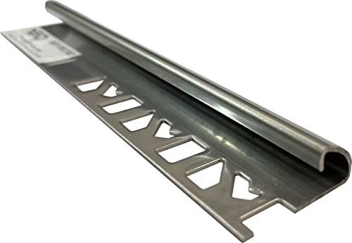 MED Profili Pavimenti e Rivestimenti, Profilo Jolly ad Angolo, Acciaio Inox, Alluminio e Plastica, (Profilo Jolly Acciaio Inox Lucido extra h 10mm barra Mt 2,5)