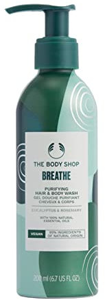 The Body Shop Breathe Hair & Body Wash, Eucalyptus & Rosemary, 200ml