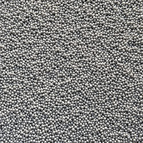 Silver Sprinkles - 35g of Edible Silver Glimmer Cake Sprinkles Toppers Decorations, 100s 1000s Mini Balls Nonpareils