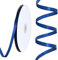 Toniful Satinband, dünnes, einfarbiges Satinband für Geschenkverpackungen, Basteln, Haarschleifen, Hochzeitsdekoration, Einladungskarten, Blumensträuße, 2,5 cm x 91 m, Marineblau